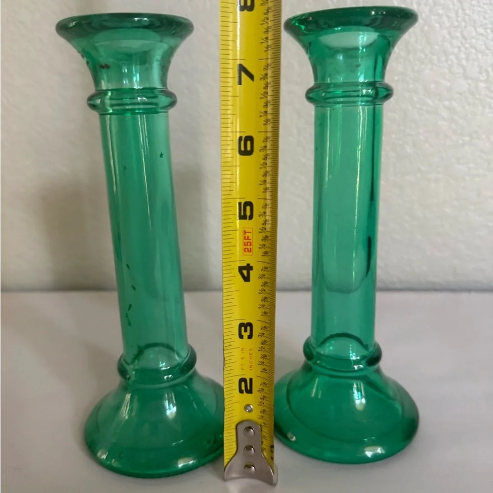 Indiana Glass Evergreen Bud Vase/taper Candle Holder